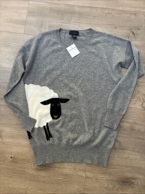 c3 cashmere sheep print sweater